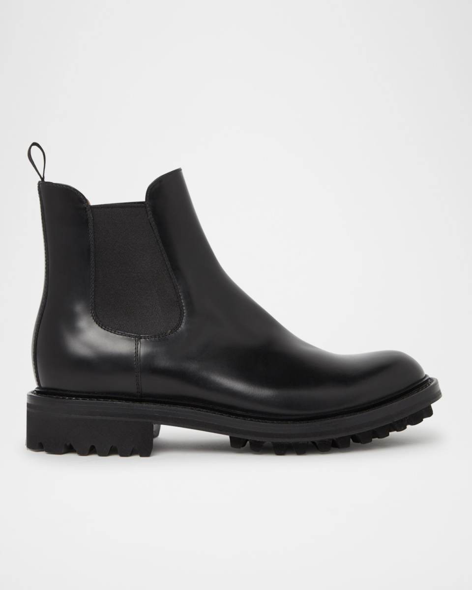 McSween Leather Lug-Sole Chelsea Booties